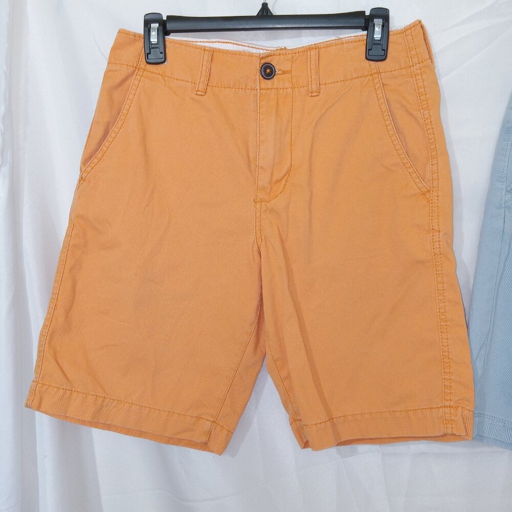 Y2K American Eagle Mens Shorts Lot Size 28 Orange Blue Chino Classic Preppy Golf - Picture 2 of 15